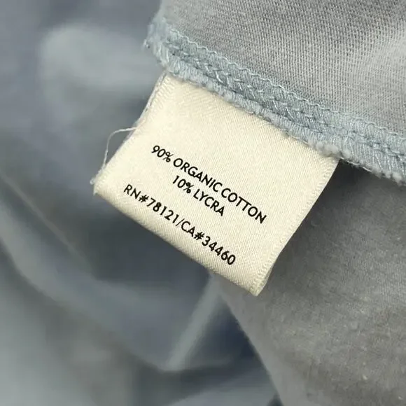 EILEEN FISHER Tank Top 3X Stretch Organic Cotton Jersey Scoop Neck Blue USA - Picture 9 of 12